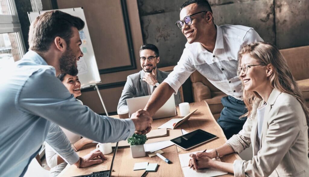 Welcome,To,Our,Team!,Top,View,Of,Young,Modern,Men